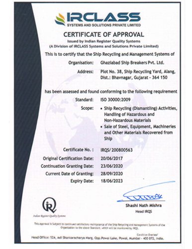 irclass-certificate-of-approval-Ghaziabad-Ship